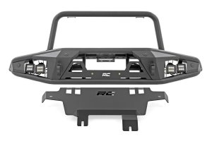 Ford Bronco Front Bumper - Rough Country - Tubular - Satin Black - '21-'25